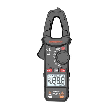 Pinza amperometrica digitale ermenrich ping mk10