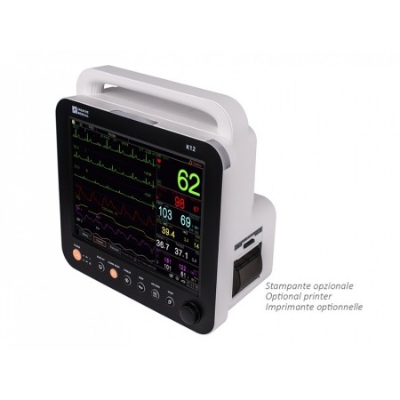 Monitor multiparametrico gima k12 12 pollici - ecg 5 derivazioni