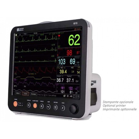 Monitor multiparametrico gima k15 2ibp + etco2 config. touchscreen 15 pollici - ecg 5 derivazioni