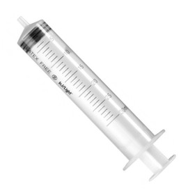 3-delige spuit zonder naald - 10 ml excentrische cl - verpakking van 100 stuks.