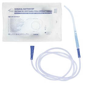 Conjunto de sucção para campo cirúrgico yankauer ch24 210 cm com controle de sucção