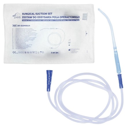 Set yankauer di aspirazione per campo chirurgico ch24 210 cm con controllo di aspirazione