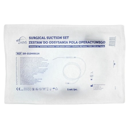Set yankauer di aspirazione per campo chirurgico ch24 210 cm con controllo di aspirazione