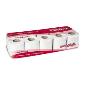 Tecnocell 2-laags toiletpapier met reliëf voor huishoudelijk gebruik - 10 rollen