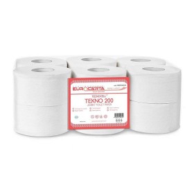 Carta igienica tecnocell tekno 200 goffrata 2 veli 9,1 cm x 144 m - 12 rotoli