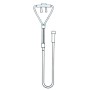 Cannula nasale adulti retronucale con tubo ossigeno 2 metri