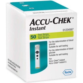 Strisce da 50 pz per misuratore di glicemia accu-chek instant