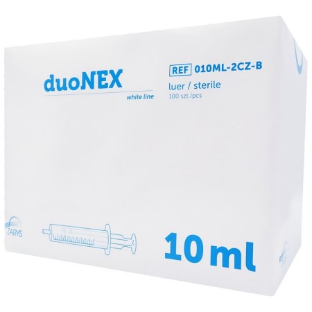 Siringa senza ago 10 ml duonex con cono luer eccentrico - 100 pz