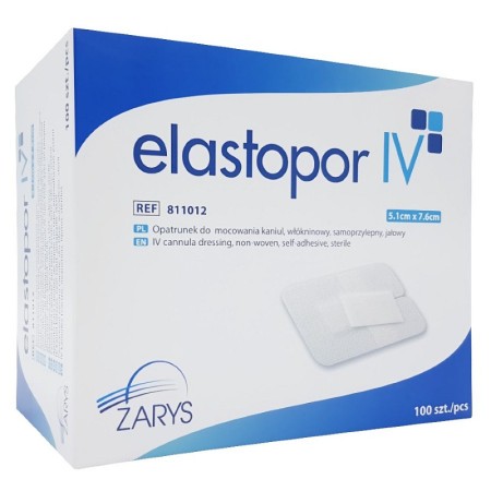 Medicazione elastopor iv per attacco cannule 5,1 x 7,6 cm - 100 pz.