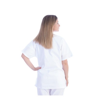 Casacca - cotone/poliestere - unisex - taglia m bianca