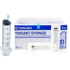 Strzykawki bezigłowe terumo 20 ml - mimośrodowe złącze luer slip - mdss20ese - sterylne - opakowanie 50 szt.