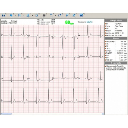 Elettrocardiografo wireless pc-ecg euro ecg bt12