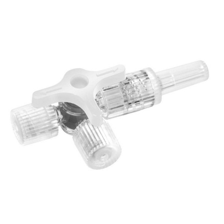 Rubinetto a 3 vie b.braun discofix - bianco - 25 pz.
