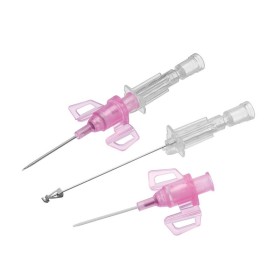 Aghi cannula 1 via b.braun introcan safety 3 22gx25mm blu, con alette, in pur - 50 pz.