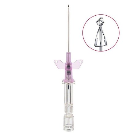 Aghi cannula 1 via b.braun introcan safety 16gx50mm grigio, con alette, in pur - 50 pz.