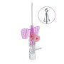 Aghi cannula 2 vie b.braun vasofix safety 14gx50mm arancione,in fep - 50 pz.