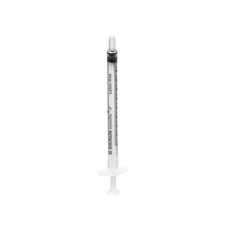 B.braun omnifix-f solo siringa da 1 ml luer centrale ridotto spazio residuo - 100 pz.