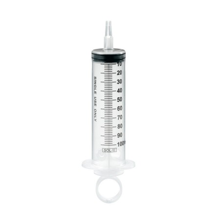 Siringa b.braun omnifix schizzettone 100ml con adattatore luer - 30 pz.