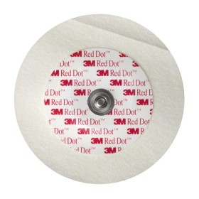 3m red dot 2239 mikroporösa förgelerade ekg-elektroder, 6 cm - 50-pack