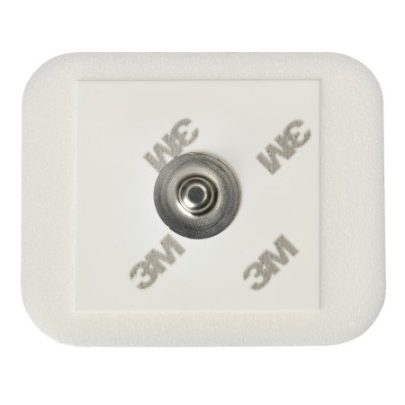 Elettrodi pregellati in foam per ecg 37x33 mm 3m red dot 2228 - confez. da 50 elettrodi