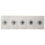 Elettrodi monouso per ecg f9047/4f 28x44 mm adattatore banana 4mm (a baionetta) - foam - adulti - 50 pz.