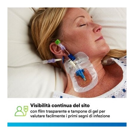 3m tegaderm chg medicazione di fissaggio i.v., 1657r, 11.5 cm x 8,5 cm, 25 pz.