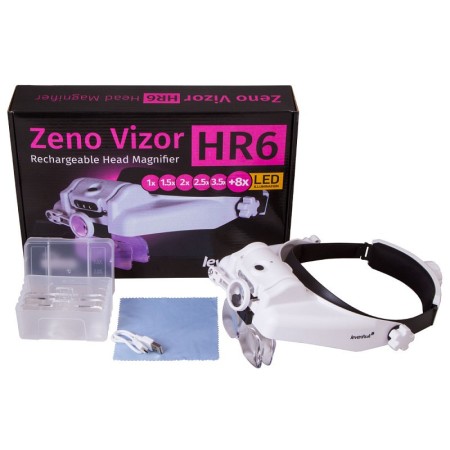 Lente d’ingrandimento frontale ricaricabile levenhuk zeno vizor hr6
