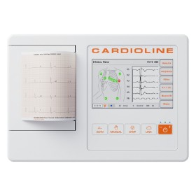 Elektrokardiograf z zaslonom na dotik cardioline ecg100l + programska oprema easyapp za računalnik + interpretacija glasgow