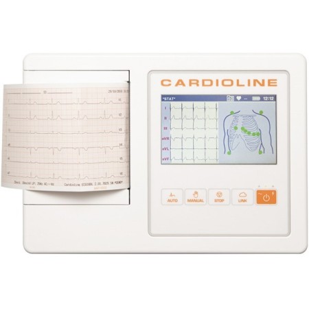 Elettrocardiografo touchscreen cardioline ecg100l + software pc easyapp + interpretazione glasgow