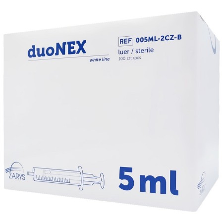 Siringa senza ago 5 ml duonex con cono luer eccentrico - 100 pz