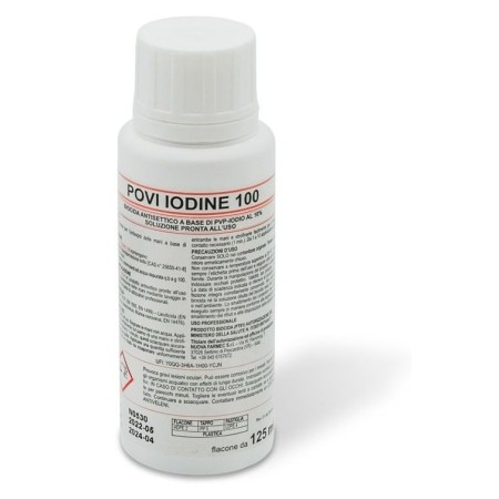 Iodopovidone al 10% in flacone da 125 ml povi iodine 100