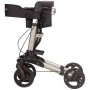 Rollator pieghevole in alluminio verniciato grigio - oceano 2.0
