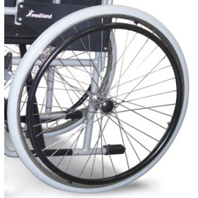 Kompletne tylne koło 24''x 1 3/8'' pu soft do wózka mediland m200