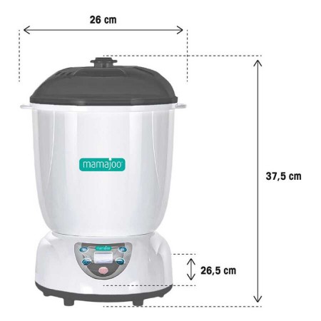 Sterilizzatore a vapore e scaldacibo per biberon 5-in-1 digitale mamajoo mmj2020