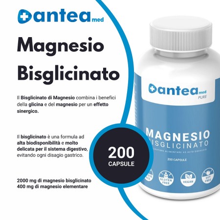 Magnesio bisglicinato anteamed pure 200 capsule
