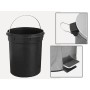 Cestino rifiuti inox aisi 410 20 litri con pedale - 1 pz.