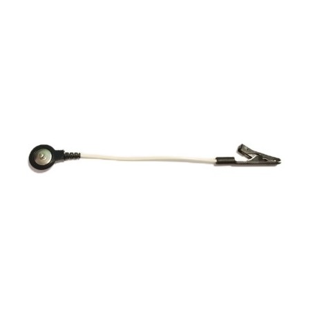 Adattatore, da clip maschio a coccodrillo, nero - 1 pz.
