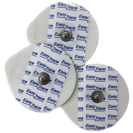 Elettrodi per ecg stress test e holter 43x46 mm - confez. da 50 elettrodi