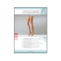 Calza autoreggente - s - media compressione - nera - 1 paio