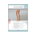 Calza autoreggente - xl - media compressione - beige - 1 paio