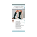 Gambaletto cotone unisex - l - forte compressione - blu - 1 paio