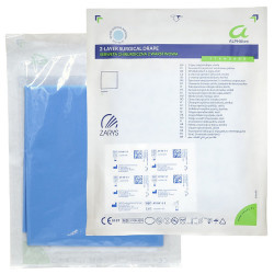 Sterilní dvouvrstvá chirurgická rouška 45x75 cm alphatex se savou a voděodolnou stranou