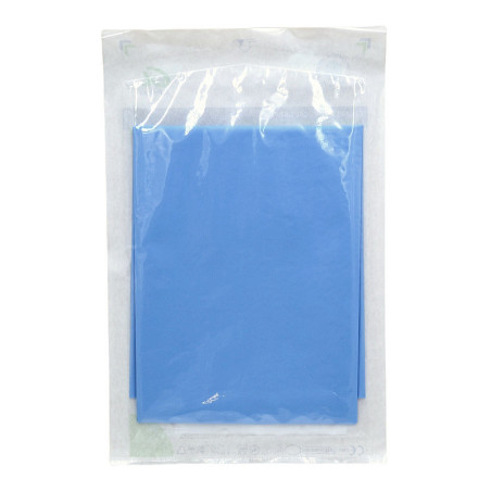 Telo chirurgico sterile biaccoppiato 45x75 cm alphatex con lato assorbente e lato impermeabile