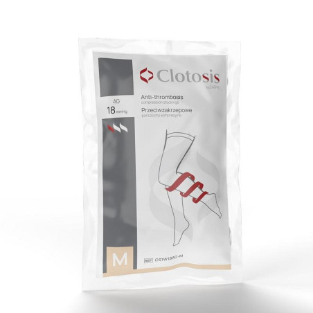 Calze compressive antitrombosi 18mmhg clotosis