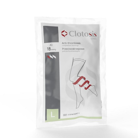 Calze compressive antitrombosi 18mmhg clotosis