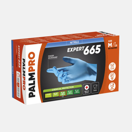Guanti in nitrile senza polvere palmpro 665 - 100 pz.
