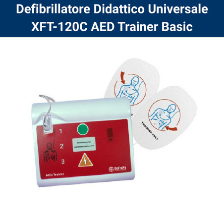 Defibrillatore didattico universale xft-120c aed trainer basic