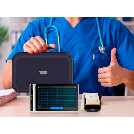 Neo ecg s120 tablet ecg 12 canali interpretativo glasgow - connettore snap