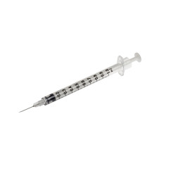 Bd plastipak štrcaljka 1 ml, s iglom 26g 13x0,45 mm - 100 kom.