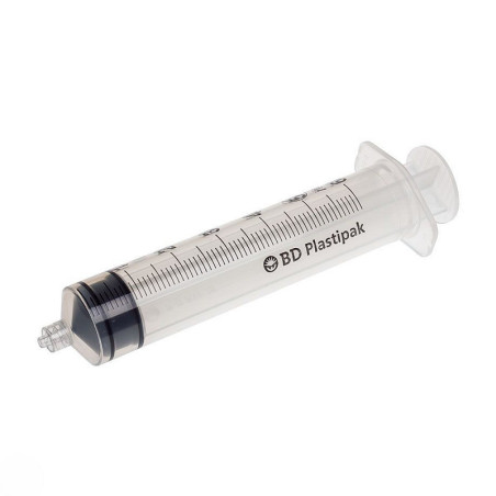 Siringa bd plastipak 50/60 ml, senza ago, cono centrale luer - 60 pz.